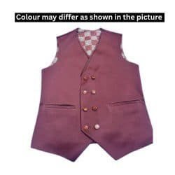 Men’s Maroon Designer Waistcoat
