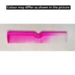 Pink plastic hair comb