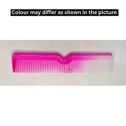 Pink plastic hair comb