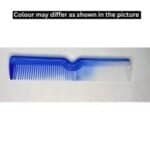 blue plastic hair comb