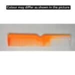 orange plastic hair comb