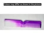 purple plastic hair comb