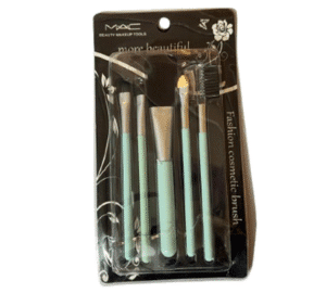 5-in-1 Professional Makeup Brush Set – Mint Green Cosmetic Brush Kit