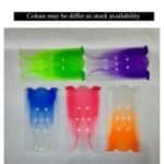 Multicolor hair cutting and styling guide comb tool with finger holes for trimming and shaping