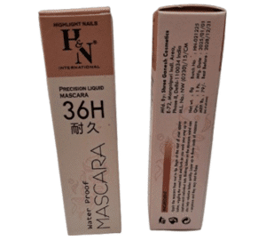 H&N International-36H One Stroke Rich Glide Jet Black Mascara | Excess Volumized & lenghthening | WaterProof Upto 24Hrs Stay