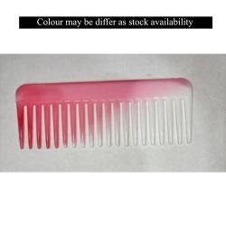 Multicolor wide tooth gradient hair detangling comb for wet and dry hair