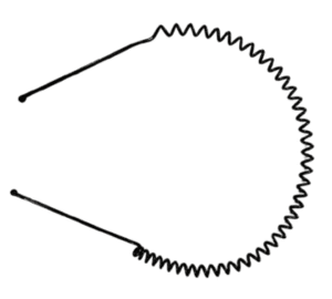 Metal Spring Hairband (small zig zag)