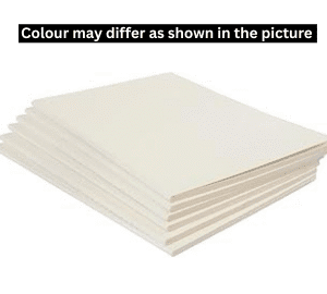 White Copy Cover – Waterproof Notebook Cover for School & College Use