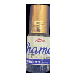 Chameli jasmine attar fragrance oil roll-on bottle for puja and personal use