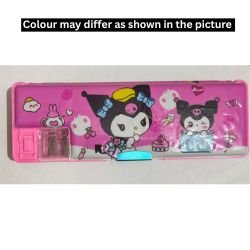 Pencil Box | Kids Plastic Pencil Case with Sharpener