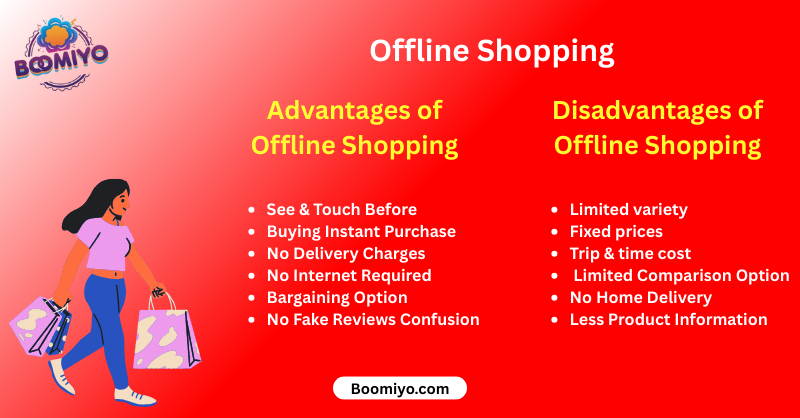 Advantages and Disadvantages of Offline Shopping | Online vs Offline Shopping