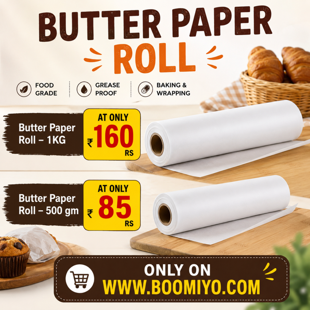 Butter Paper Roll – 1KG at Only ₹160 & 500gm at Only ₹85